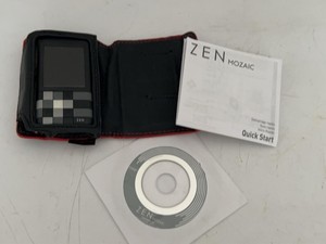 Creative ZEN Mozaic MP3 Media Player w Case Manual & Software CD