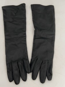 Mossimo Black Leather Long Opera Gloves Womens Size SM