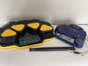 Kawasaki Electronic Drum Pad & Radio DJ Toy Sound Mixer Set