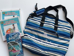 Tommy Bahama Beach Cooler Bag w Pool Float & Inflatable Beach Balls