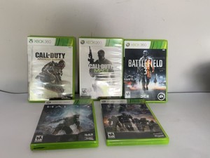 Xbox 360 Shooter Game Lot Halo 4 Reach MW3 Battlefield 3 COD AW