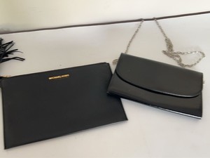 Michael Kors Wristlet & Nordstrom Black Chain Clutch Purse Lot