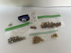 Mixed Bead Jewelry Making Lot with Sport Watch, Charm & Components