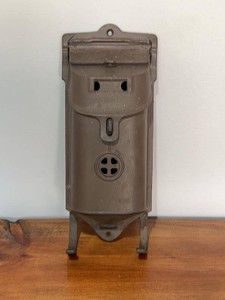Antique Griswold Mailbox With Peephole Double Lift Top #106