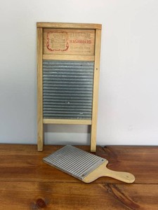 Vintage National Washboard Co Laundry Washboard & Hand Scrub Board