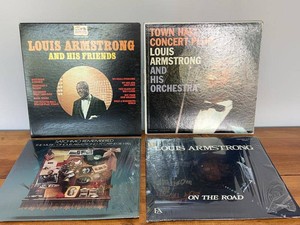 Louis Armstrong Jazz Vinyl LP Record Collection Town Hall On The Road