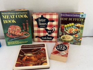 Vintage Better Homes & Gardens Vintage Cookbook Lot New Cook Book Meat Buffets one first Edition