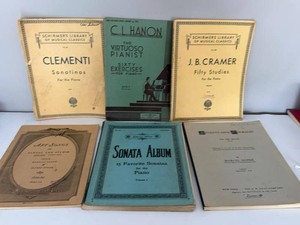 Vintage Piano & Organ Sheet Music Books Schirmer Hanon Ditson
