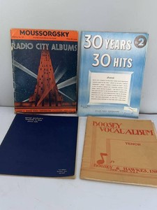 Vintage Sheet Music Songbook Lot Gershwin Boosey Radio City Albums Piano Singing Books