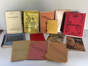 Lot of Assorted Vintage Church Cookbooks Recipe Booklets Minnesota