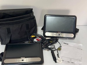 RCA DRC6296 Twin Mobile DVD Players with 9in LCD Screens & Bag