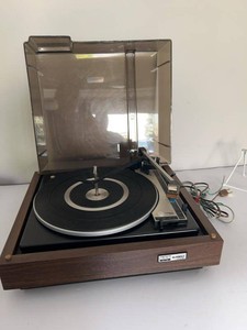 BSR McDonald 2520W Automatic Record Turntable Dust Cover Woodgrain