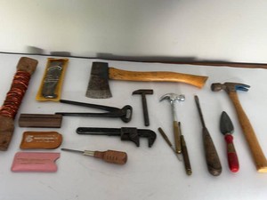 Lot of Assorted Vintage Hand Tools Axe Hammers Wrench Craftsman