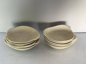 Red Wing Set of 11 Speckled Stoneware Lug Handle Soup Chili Bowls Beige