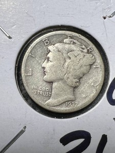 1937 US MERCURY DIME