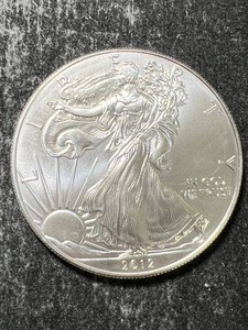 2012 AMERICAN SILVER EAGLE 1 TROY OZ .999 FINE SILVER