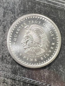 14TH TROY OZ .999 FINE SILVER AZTEC ROUND