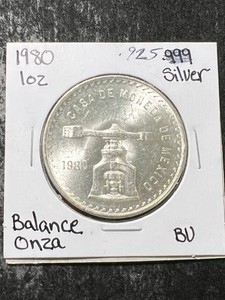 1980 MEXICAN PLATA PURA 33.625 GRAMS OF 925 STERLING SILVER