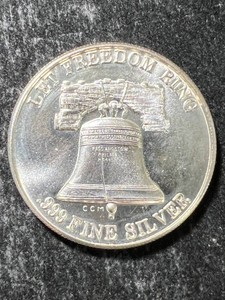 1 TROY OZ .999 FINE SILVER TRADE UNIT ROUND