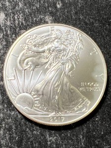2017 AMERICAN SILVER EAGLE 1 TROY OZ .999 FINE SILVER