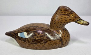 The Wooden Bird Factory Female Mallard Duck Decoy, Signed & Dated 1982