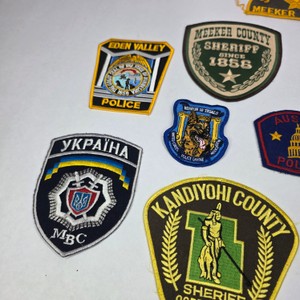Vintage Law Enforcement Patch Collection  Sheriff, Police, Conservation & U.S. Marshal