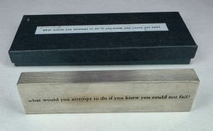 Vilmain  Klinger Pewter Inspirational Paperweight with Original Box