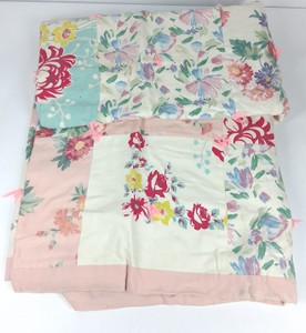Vintage Handmade Floral Patchwork Quilt