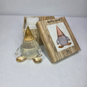 Simon Designs Crystal Gnome Figurine with Original Box
