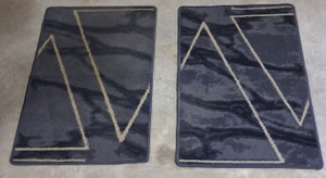 Contemporary Geometric Area Rug with Diamond Pattern