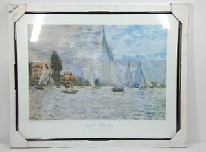 Claude Monet Regates  Argenteuil Framed Art Print