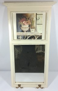 Vintage Wall Decor Floral Print Panel & Coat Hooks