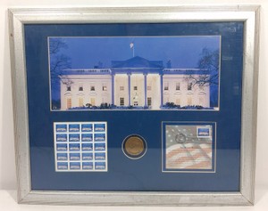 USPS Postmark Gallery White House 200th Anniversary Limited Edition Framed Stamp Display
