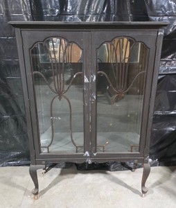 Antique Glass Display Cabinet  DIY Restoration Project