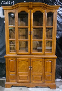 Dixie Furniture China Cabinet  Hutch with Glass Doors
