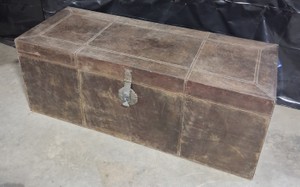South Cone Handmade Leather Storage Trunk Chest  Made in Peru