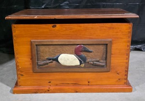 Vintage Ducks Unlimited Wood Hope Chest