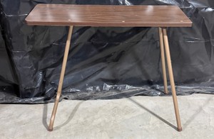 Vintage Folding Utility Table with Metal Legs