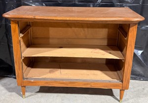 Vintage Mid-Century Buffet Cabinet  Server  Missing Glass Doors  DIY Project