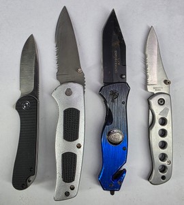 Assorted Folding Pocket Knives incl. Frost Cutlery & Law Enforcement Knife
