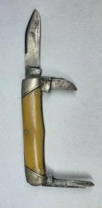 Vintage Three-Blade Folding Pocket Knife