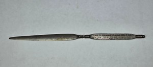 Vintage The 3 Champion Lighters Advertising Metal Letter Opener  Velva, Burleigh & Kincaid