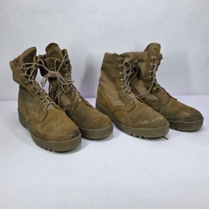 U.S. Army Hot Weather Coyote Combat Boots, Sizes 13.5R & 14R