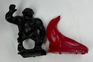 Como Park Zoo Mold-A-Rama Gorilla & Sparky Sea Lion Souvenir Figures