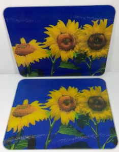 Vintage Tuftop Sunflower Trivets  Counter Protectors