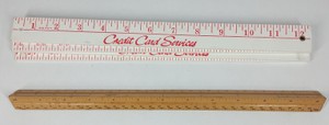 Vintage Folding Carpenters Rules with Advertising & U.S. Standard Markings