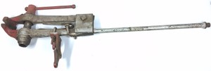 Antique Blacksmith Post Vise  Leg Vise  Heavy Forged Iron Tool