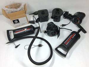 Assorted Intex & Electric Air Pumps with Hand Pumps and Hose