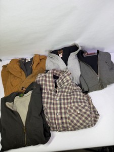 Assorted Mens Workwear Jackets, Hoodies & Flannel Shirt