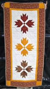 Vintage Handmade Maple Leaf Patchwork Quilt